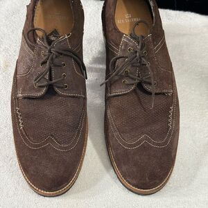 Ben Sherman Original Brown Suede Leather Shoes Wingtip US 12